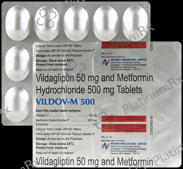 Vildov M 500mg/50mg Tablet