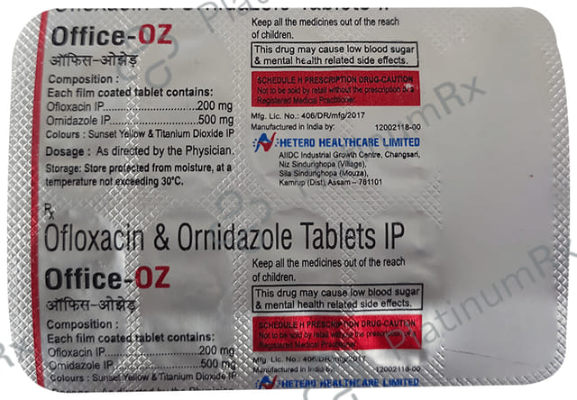 Office OZ 200/500mg Tablet 10s