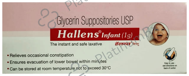 Hallens Glycerin Infant 1gm Suppository 7s