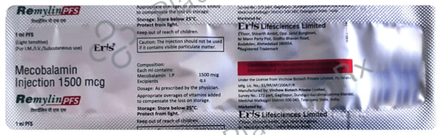Remylin PFS 1500mcg Prefiiled Syringe 1ml
