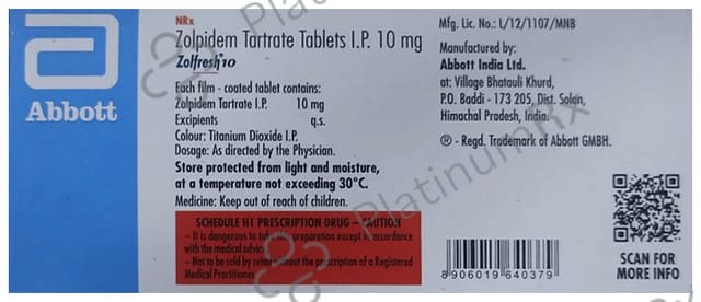 Zolfresh 10mg Tablet 15s