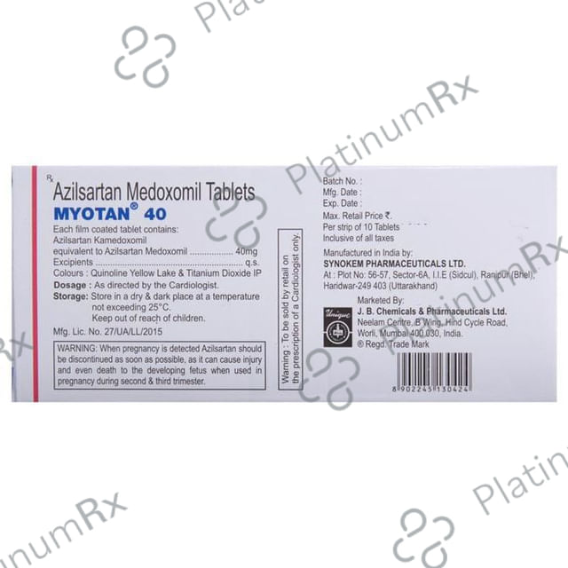Myotan 40mg Tablet 10s