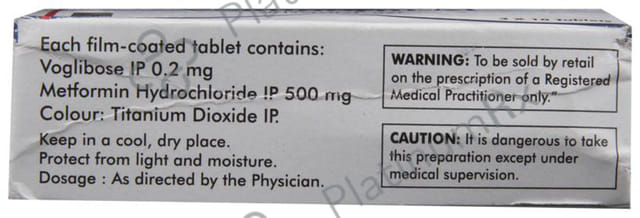 Voglinorm M 500/0.2mg Tablet 10s