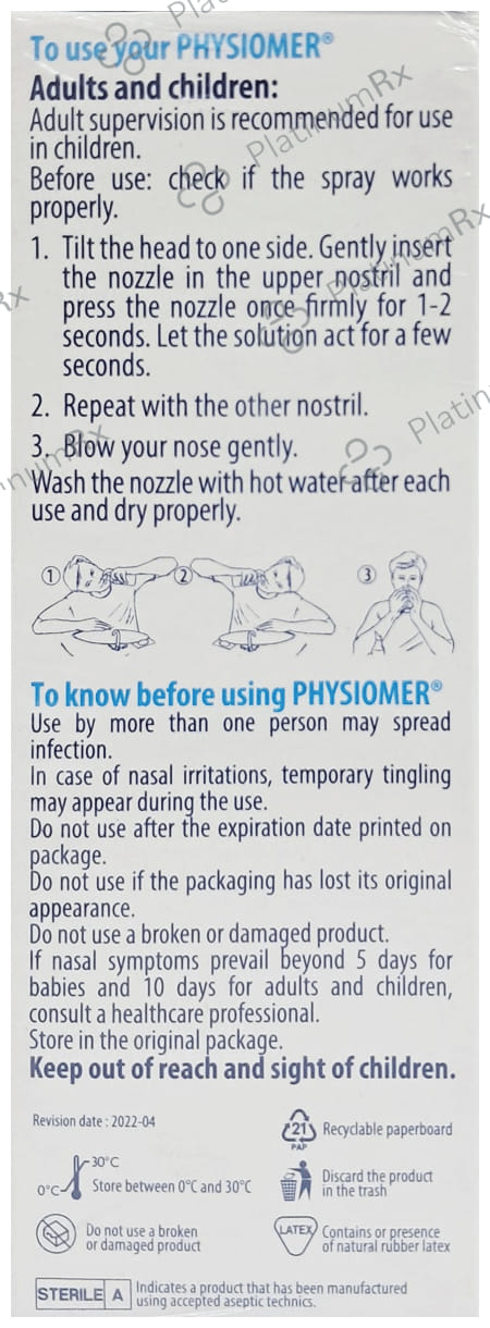 Physiomer Isotonic Nasal Spray 135ml
