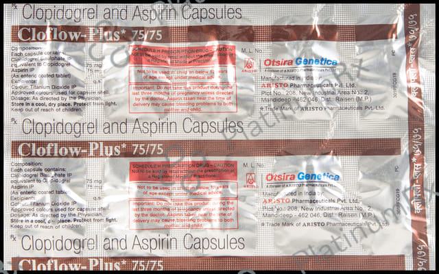 Cloflow Plus 75 mg/75 mg Capsule