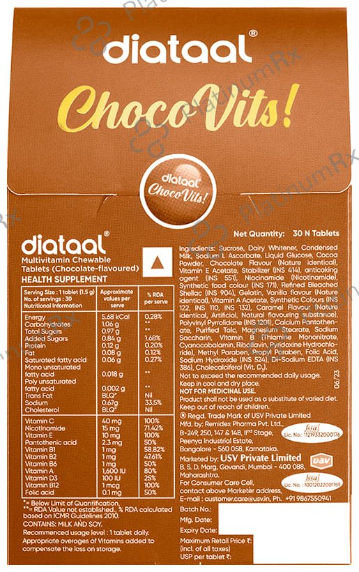 Diataal Choco Vits Chocolate