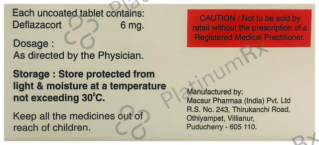 Delacort 6mg Tablet 10s