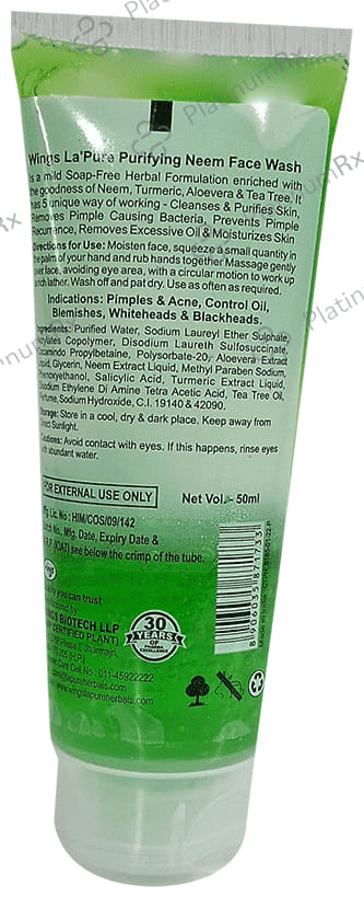 Wings Purifying Neem Face Wash (50ml Each)