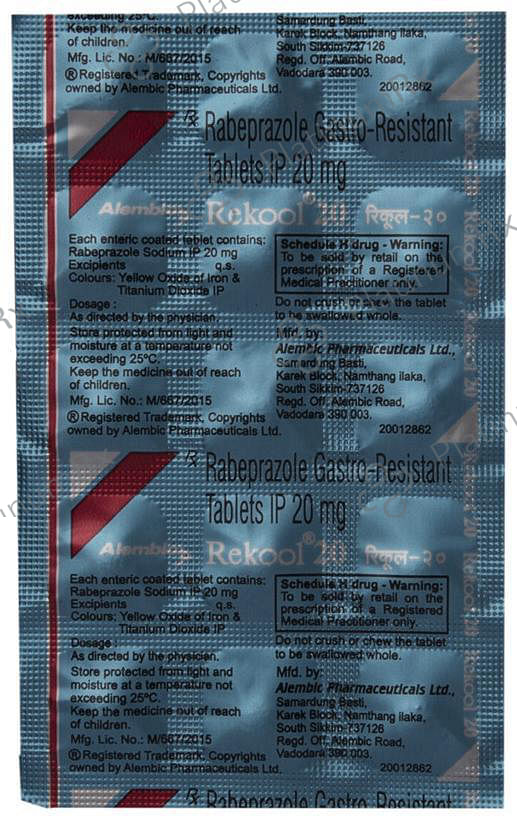 Rekool 20mg Tablet 15s