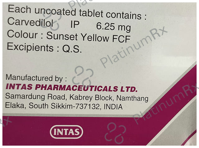 Carca 6.25mg Tablet 15s