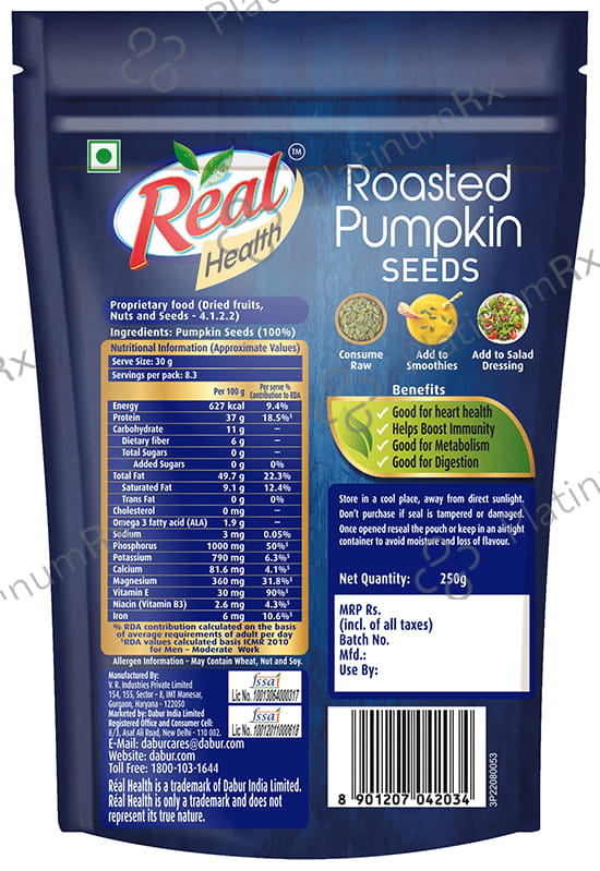 Real Health Roasted Pumpkin Seeds
