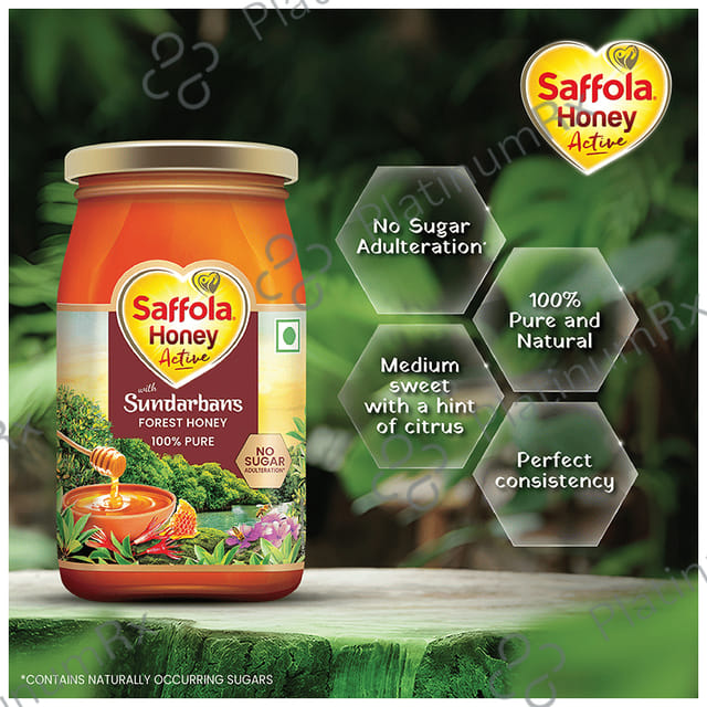 Saffola Honey Active Made with Sundarban Forest Honey No Sugar Adulteration 250gm