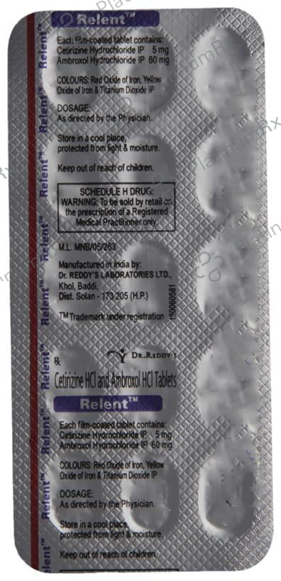 Relent 60/5mg Tablet 15s