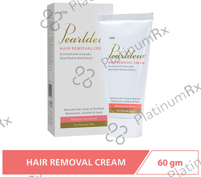 Pearldew Hair Removal Cream (60gm Each) 2 Tubes