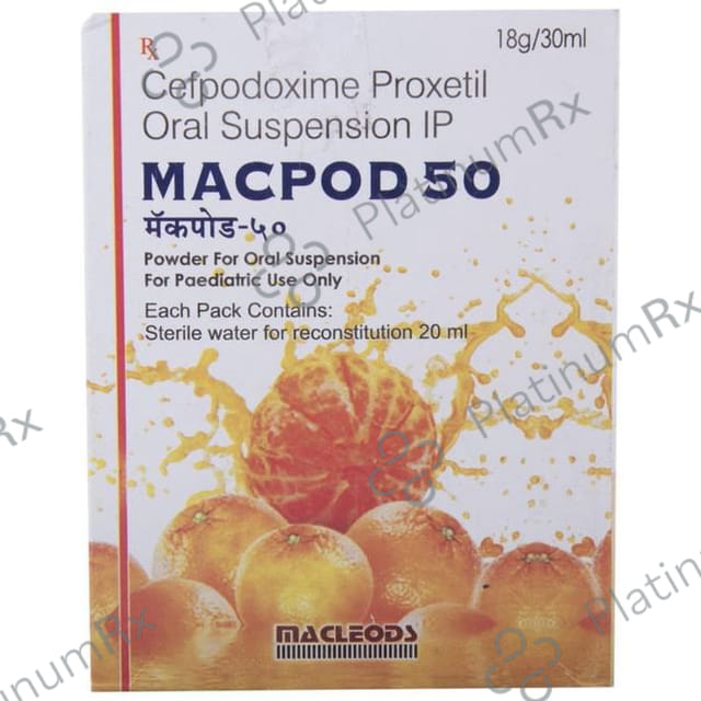 Macpod 50mg Oral Suspension 30ml