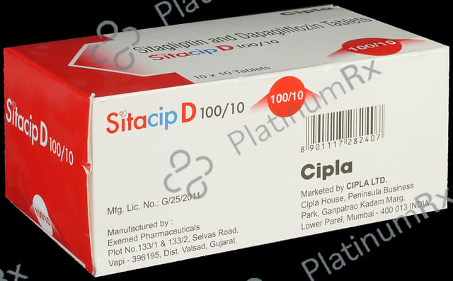 Sitacip D 10/100mg Tablet 10s