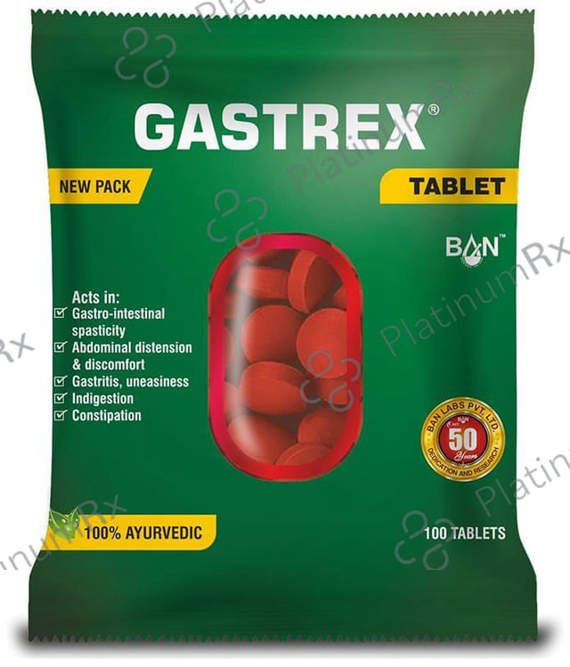 Gastrex- Ayurvedic solution for Indigestion, Acidity and Bloating- Tablet