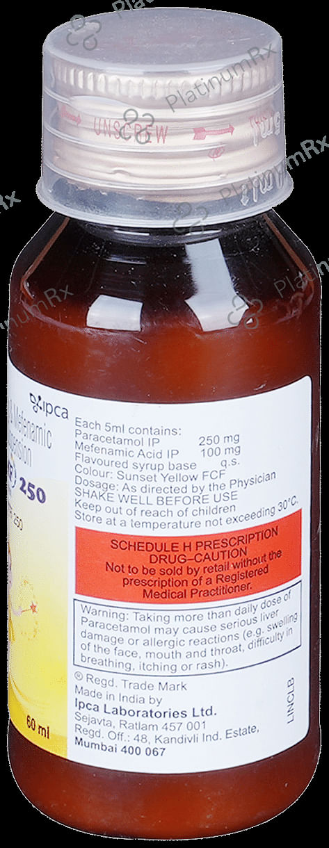 Pacimol MF 100/250mg Oral Suspension 60ml