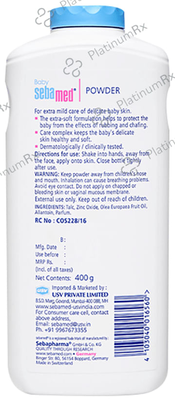 Sebamed Baby Skin Care Powder 400gm