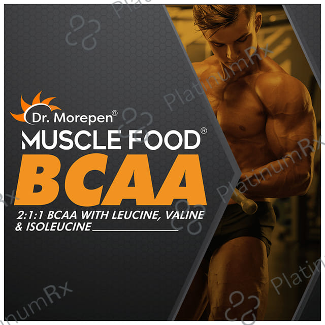 Dr. Morepen Muscle Food BCCA for Lean Muscles, Performance & Strength - Flavour Curious Cola