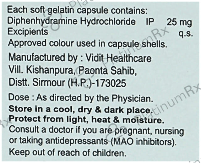Kuffdryl D 25mg Capsule 10s