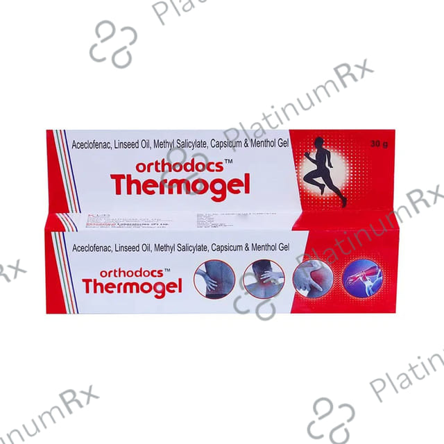 Orthodocs Thermogel Pain Relief Gel for Muscle Joint & Knee Pain (30gm Each)
