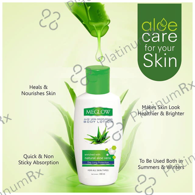 Meglow Moisturising Body Lotion Aloe vera