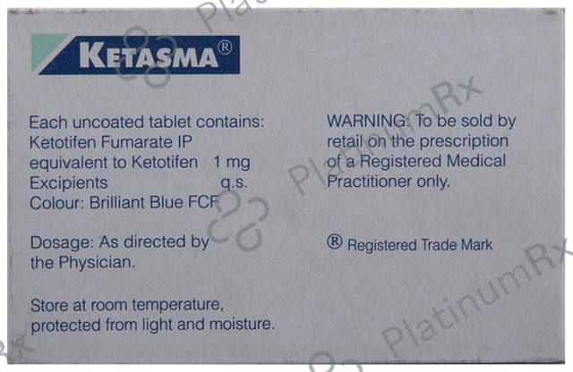 Ketasma 1mg Tablet 10s