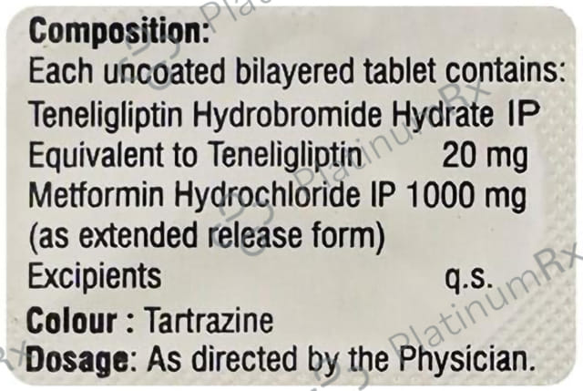 Azneten M Forte 1000mg/20mg Tablet ER