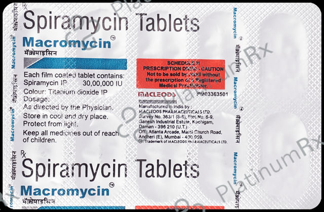 Macromycin 3M Tablet 10s