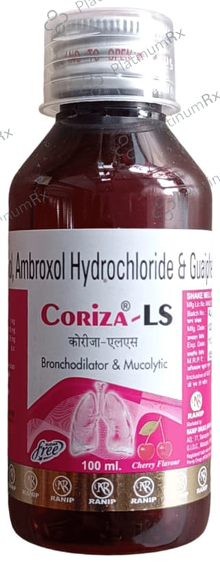 Coriza LS Syrup Cherry Sugar Free 100ml