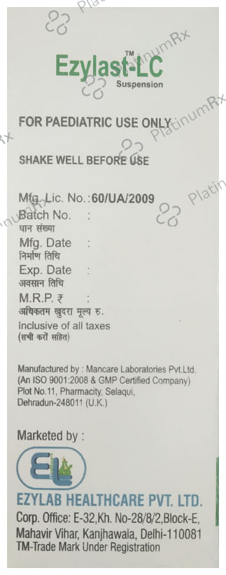 Ezylast-LC Oral Suspension
