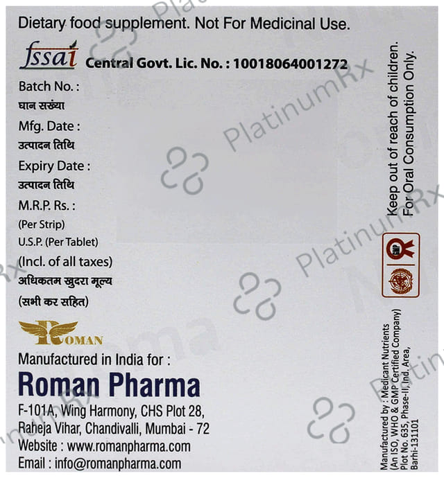 Roman Pharma Nutroma Tablet
