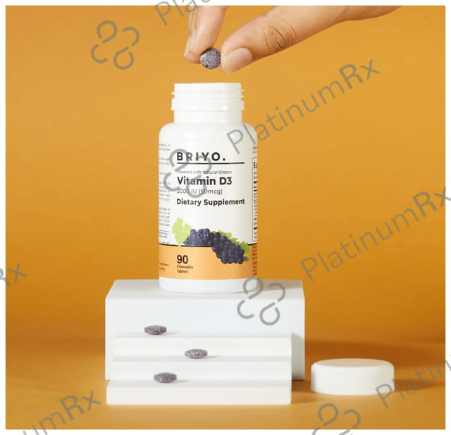 Briyo Vitamin D3 2000IU Chewable Tablet 90s