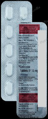 Cetera 10mg Tablet