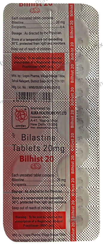 Bilhist 20 Tablet