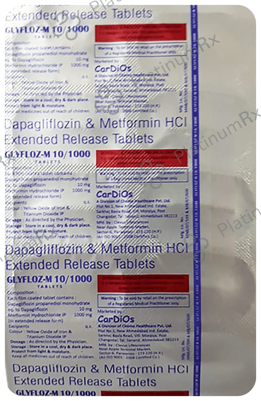 Glyfloz-M 10/1000 Tablet ER