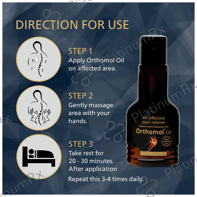 Orthomol An Effective Pain Reliever Oil (50ml Each) 1 Bottle