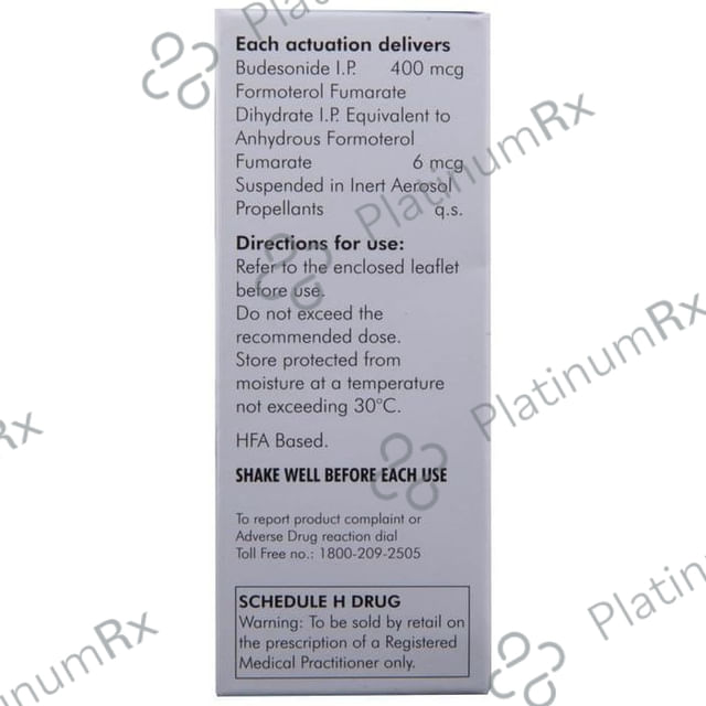 Budamate 400/6mcg Transhaler 120MDI