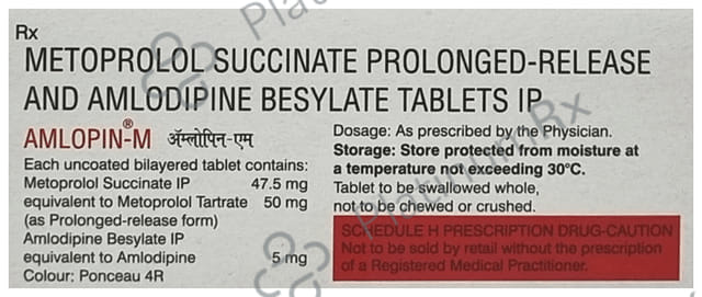 Amlopin M 5/47.5mg Tablet PR 10s