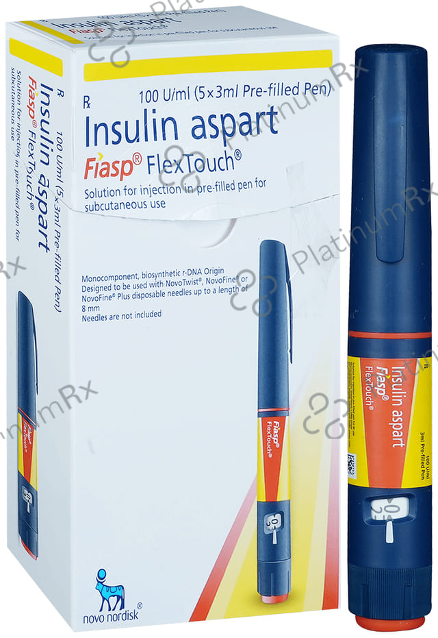 Fiasp (100 IU/ml) (1*3ml Flextouch Pen) Solution For Injection 3ml