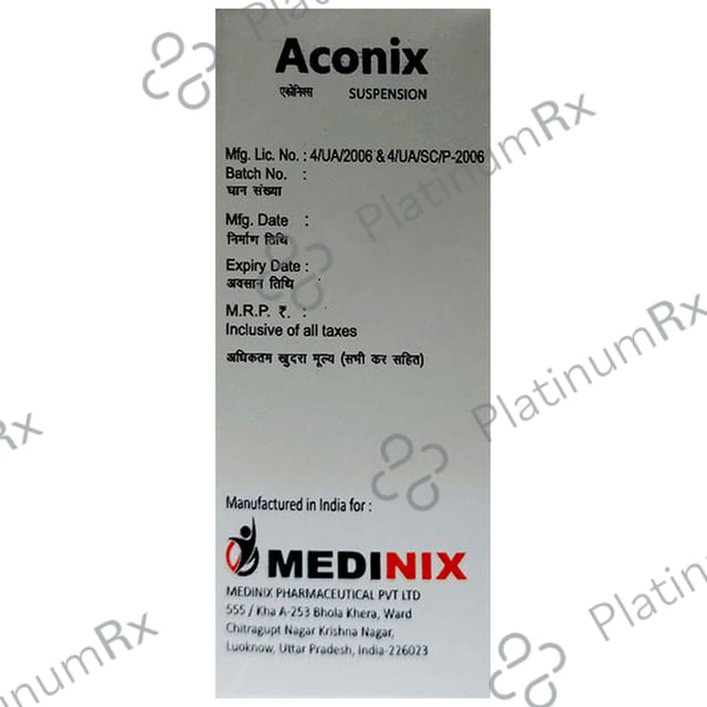 Aconix 50/250mg Oral Suspension 60ml