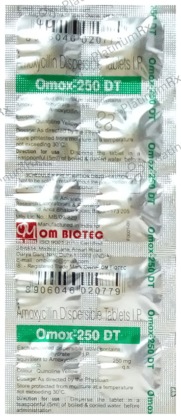 Omox 250 DT Tablet
