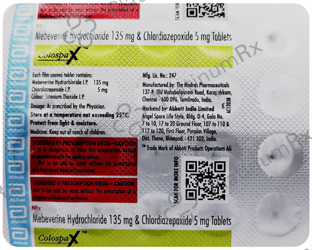 Colospa X 5/135mg Tablet 20s