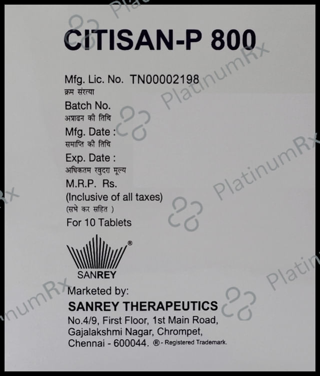 Citisan-P 800 Tablet