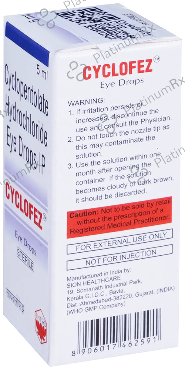 Cyclofez 1% Eye Drop 5ml