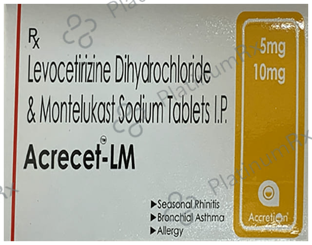 Acrecet LM 5/10mg Tablet 10s