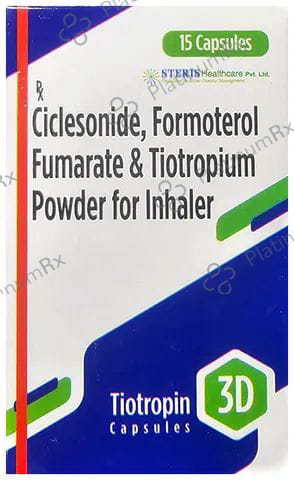 Tiotropin 3D 400/12/18mcg Rotacap 15s