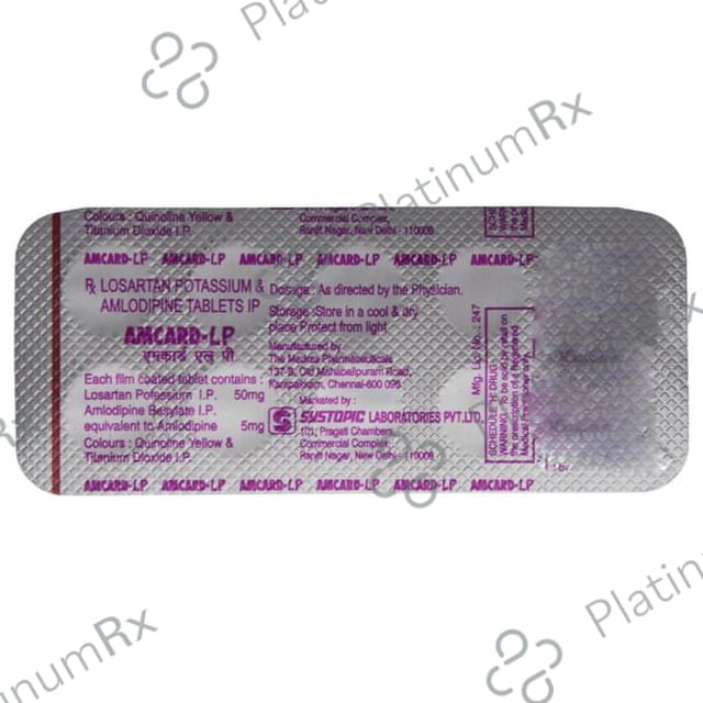 Amcard LP 5/50mg Tablet 10s