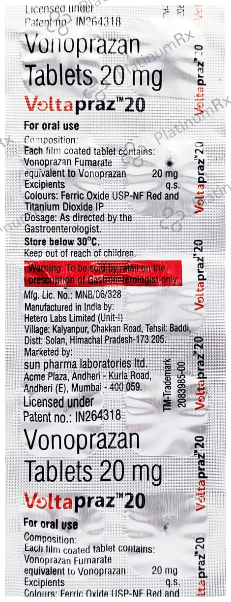 Voltapraz 20mg Tablet 10s